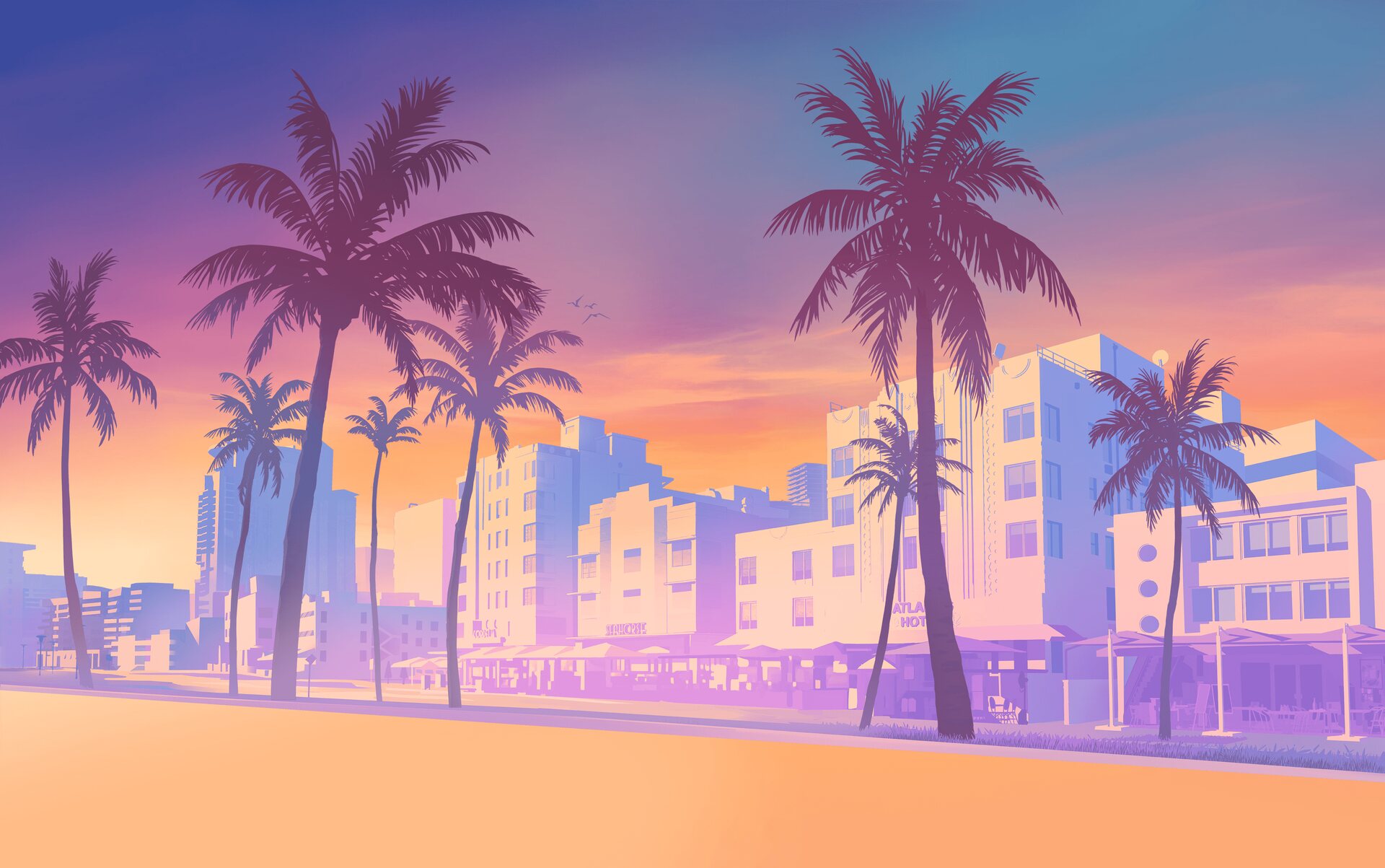Grand Theft Auto VI — Leonida and Vice Beach skyline, GTA 6 Wiki hero